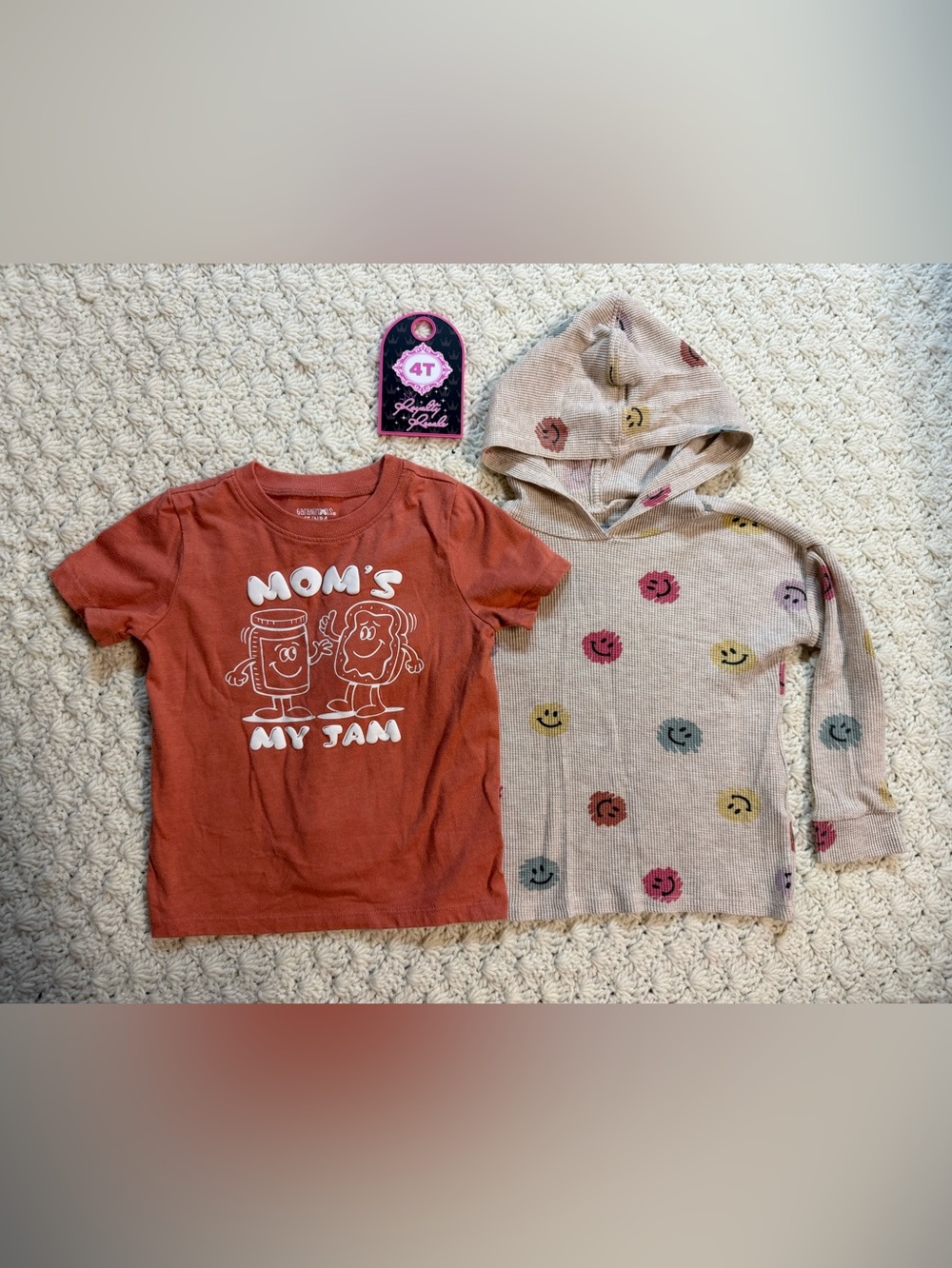 Gymboree Rust Graphic Tee with White Print